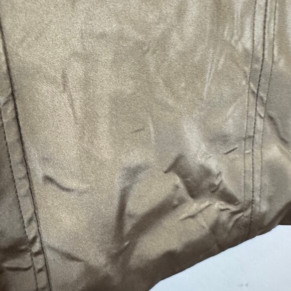 VTG Colebrook & Co Large Chic Faux Fur Collar Removable Vinyl Retro Lined Jacket - Picture 5 of 16